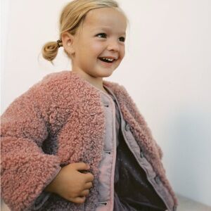Zara Kids Pink Fuzzy Fleece